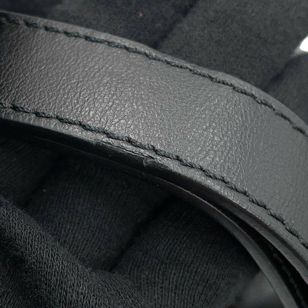 シャネル ボディバッグ マトラッセ ユニフォーム ラムスキン CHANEL ウエストバッグ 黒