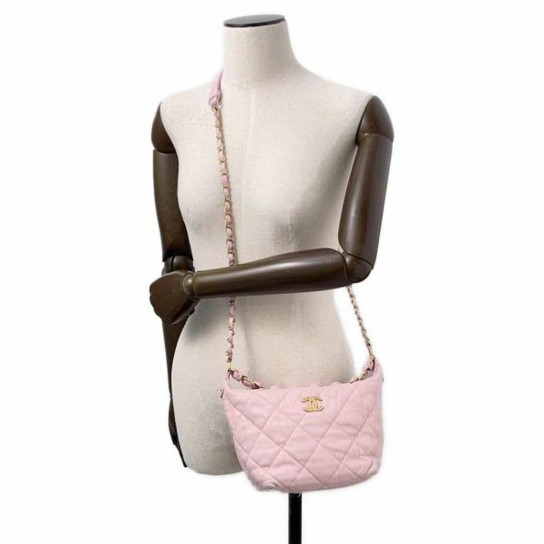 シャネル チェーンショルダーバッグ ココマーク ホーボーバッグ ラムスキン AS2480 CHANEL 2way