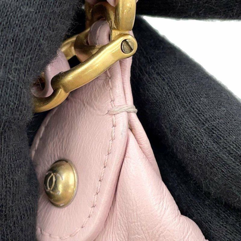 シャネル チェーンショルダーバッグ ココマーク ホーボーバッグ ラムスキン AS2480 CHANEL 2way