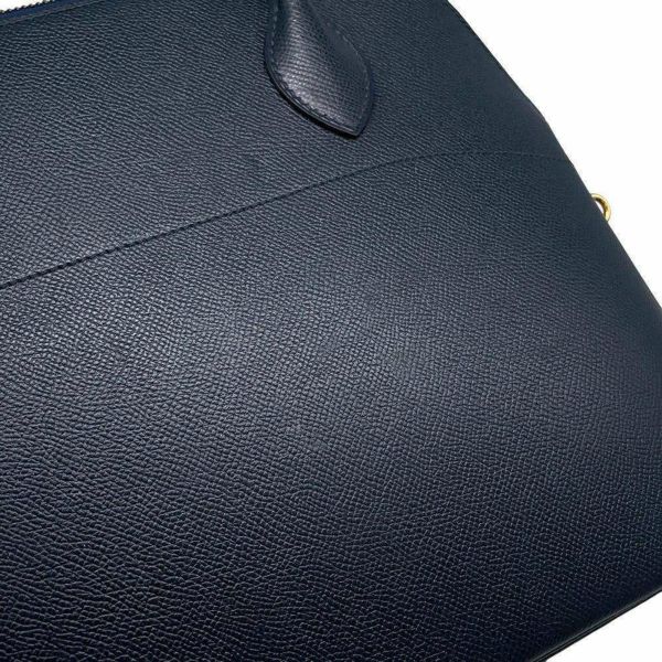 エルメス ハンドバッグ ボリード31 ネイビー/ゴールド金具 クシュベル 〇Z刻印 2wayショルダー