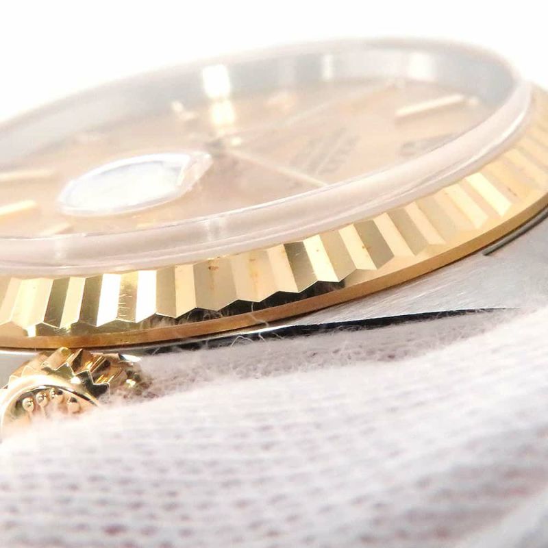 ロレックス デイトジャスト E番 SS/K18YG 16233 ROLEX 腕時計 シャンパン文字盤