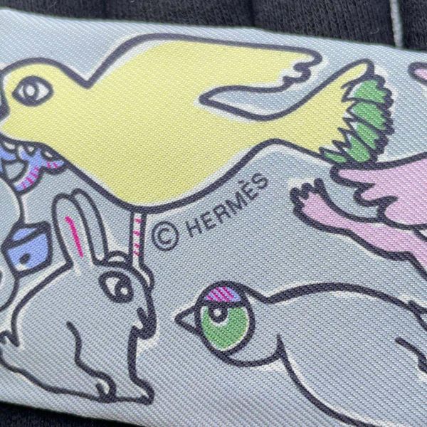 エルメス スカーフ ツイリー 千と一のウサギ Mille et Un Lapins HERMES シルクツイル 2023秋冬