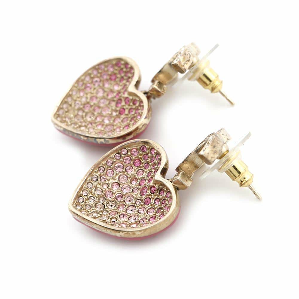 シャネル ピアス ココマーク ハート ラインストーン C 23 P ABA403 CHANEL アクセサリー