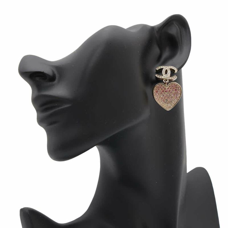 シャネル ピアス ココマーク ハート ラインストーン C 23 P ABA403 CHANEL アクセサリー