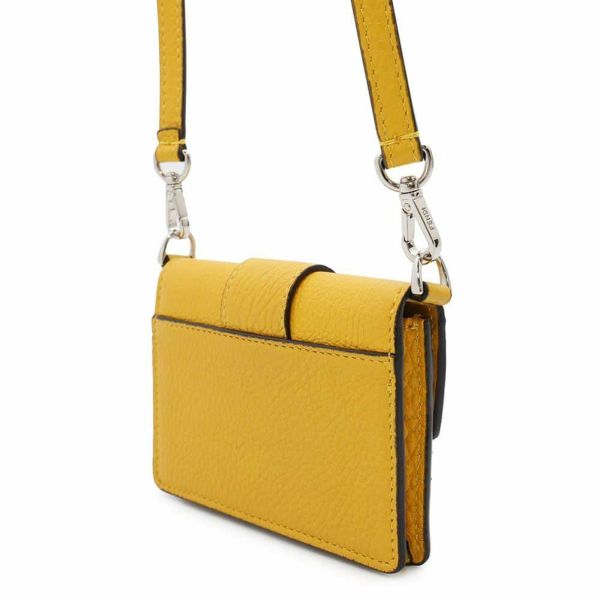 フェンディ ショルダーポシェット マイクロ フラット バゲット レザー 7M0311 FENDI ポーチ