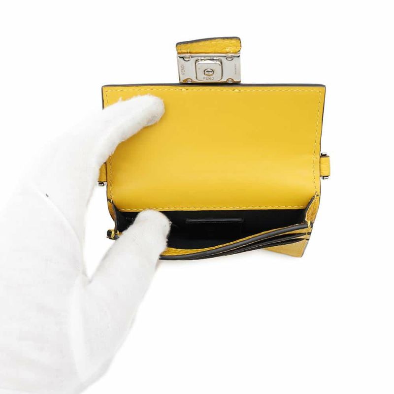 フェンディ ショルダーポシェット マイクロ フラット バゲット レザー 7M0311 FENDI ポーチ