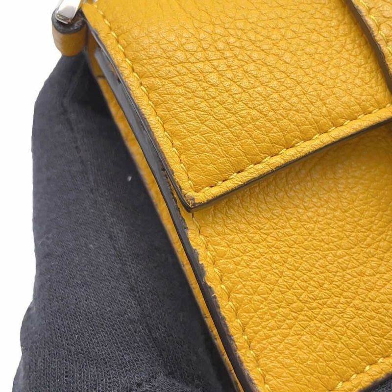 フェンディ ショルダーポシェット マイクロ フラット バゲット レザー 7M0311 FENDI ポーチ