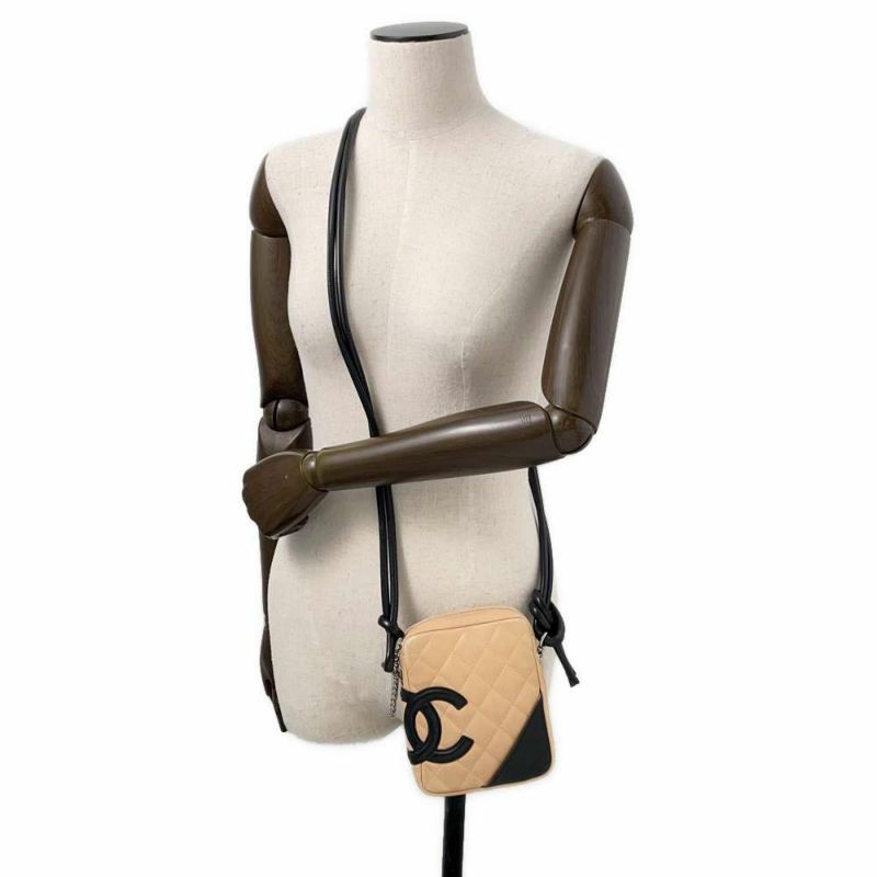 シャネル ショルダーバッグ カンボンライン スモール ココマーク カーフレザー A25177 CHANEL
