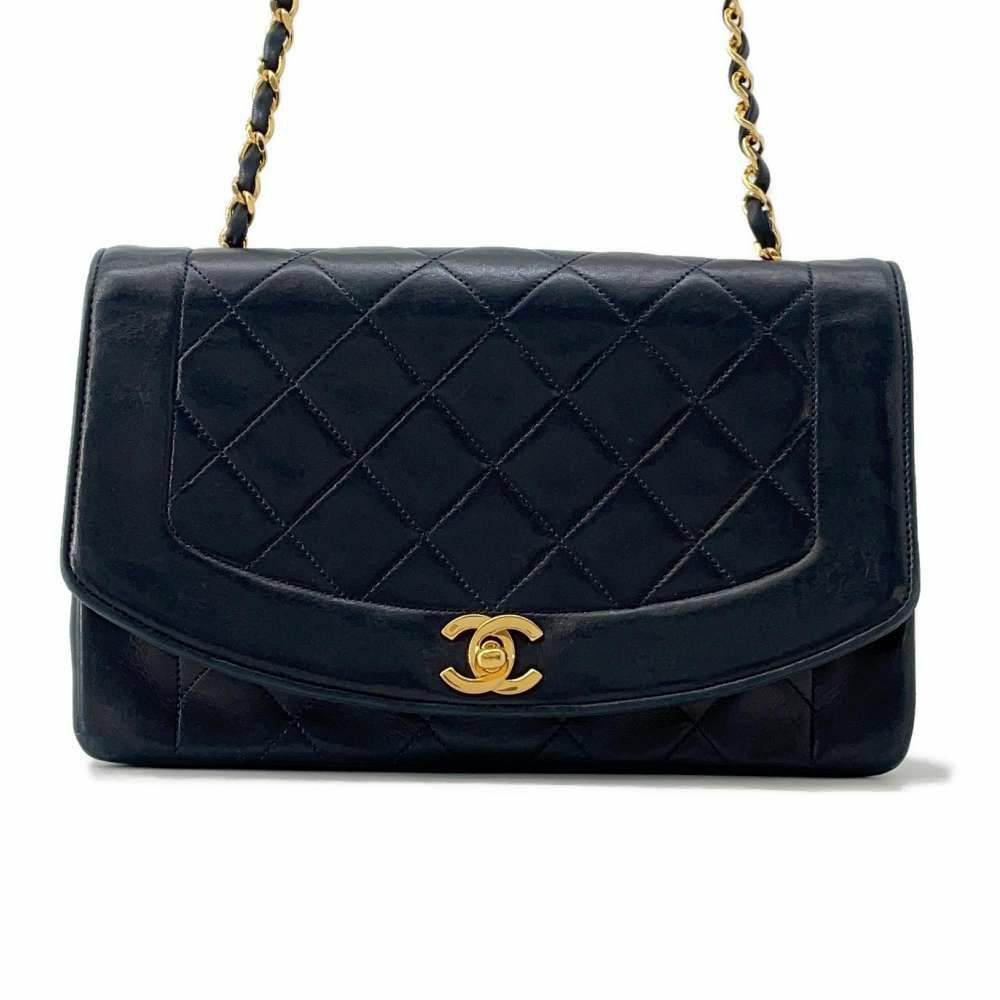 シャネル チェーンショルダーバッグ マトラッセ25 ココマーク ダイアナ  