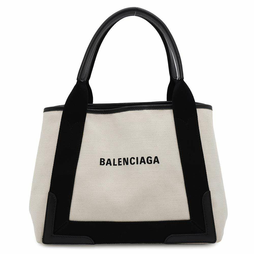 バレンシアガ トートバッグ ネイビーカバス S ポーチ付 339933 BALENCIAGA スモールサイズ バッグ 黒