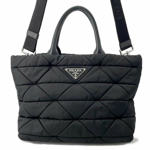 プラダ ハンドバッグ パデッド ナイロン スモール 1BG436 PRADA 2way 黒