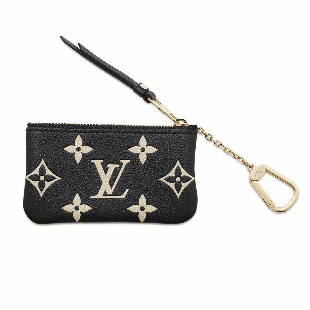 ルイヴィトン コインケース バイカラー モノグラム・アンプラント カードキーケース ポシェット・クレ M80885 ブラック 黒