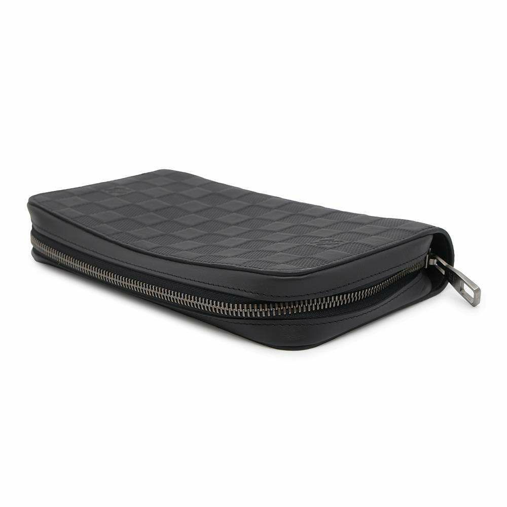 ルイヴィトン 長財布 ダミエ・アンフィニ ジッピー XL オニキスN61254 LOUIS VUITTON ハンドル付き メンズ 黒