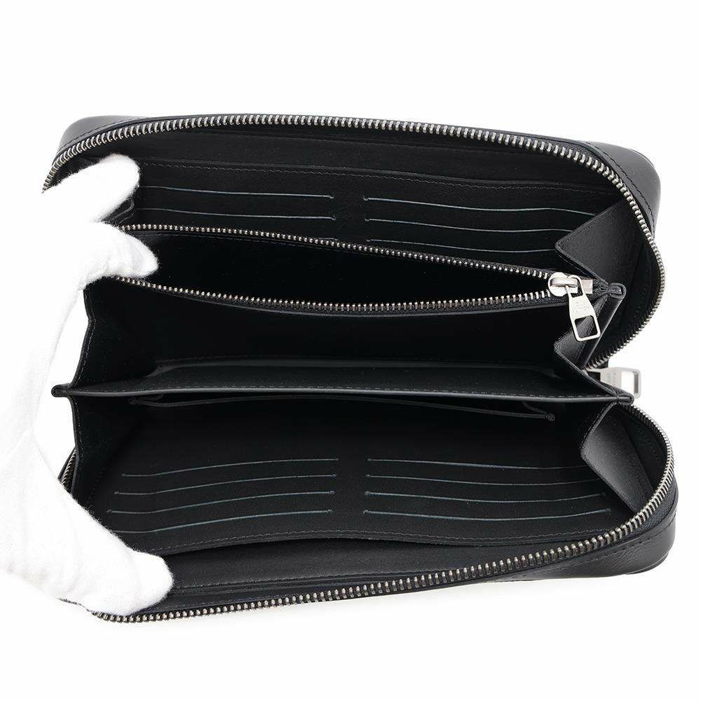 ルイヴィトン 長財布 ダミエ・アンフィニ ジッピー XL オニキスN61254 LOUIS VUITTON ハンドル付き メンズ 黒