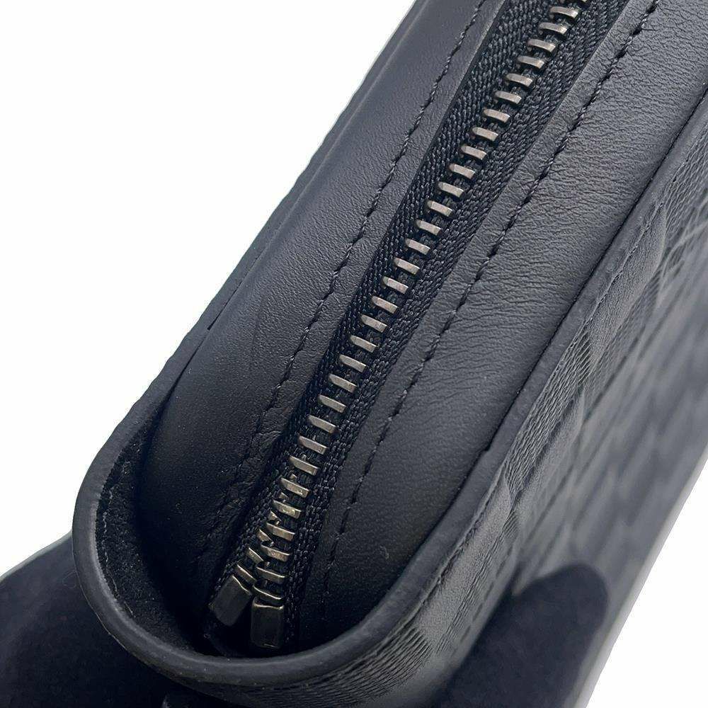ルイヴィトン 長財布 ダミエ・アンフィニ ジッピー XL オニキスN61254 LOUIS VUITTON ハンドル付き メンズ 黒