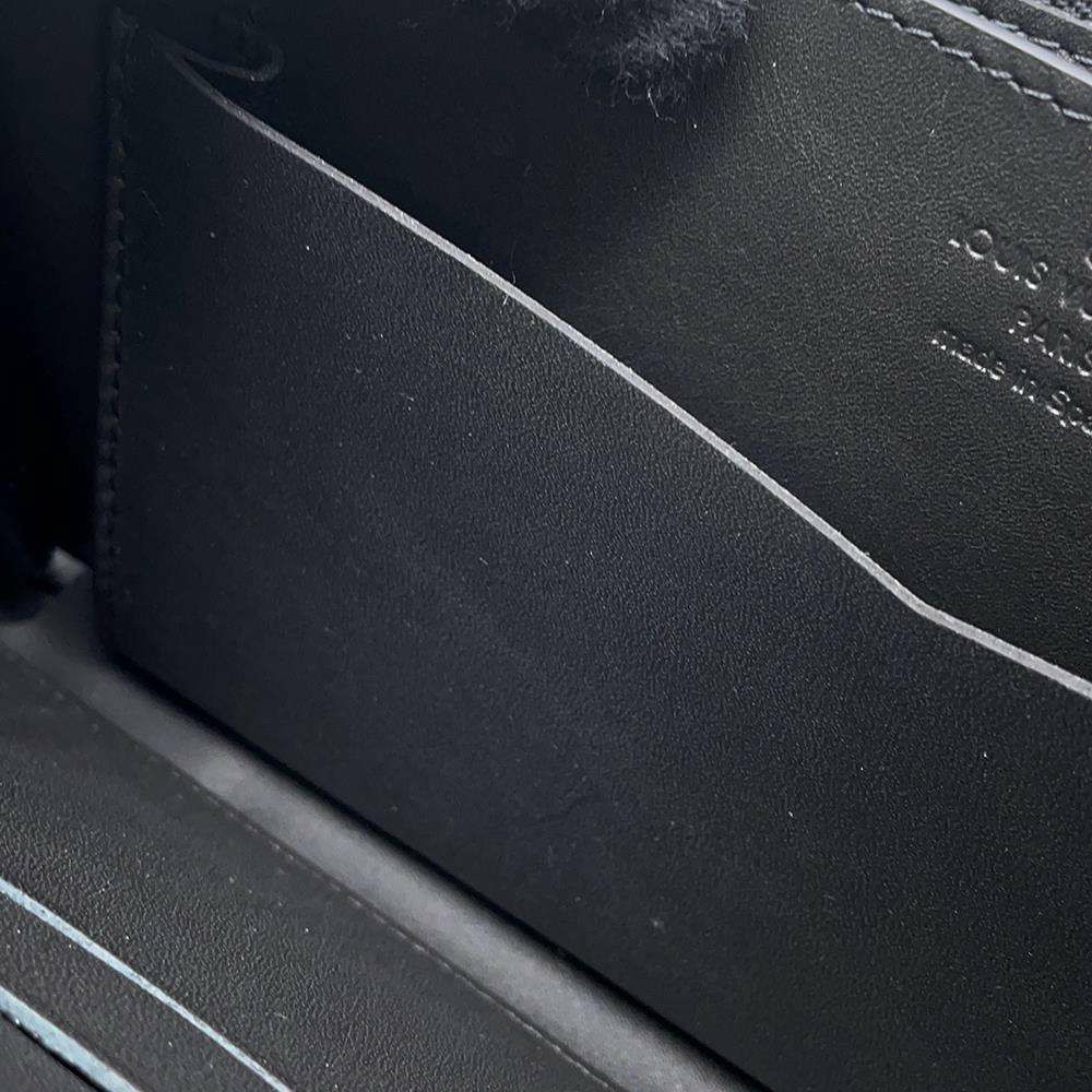 ルイヴィトン 長財布 ダミエ・アンフィニ ジッピー XL オニキスN61254 LOUIS VUITTON ハンドル付き メンズ 黒