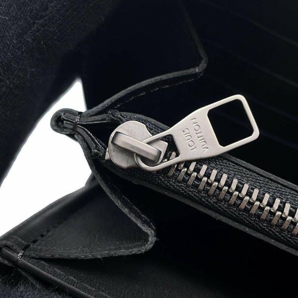 ルイヴィトン 長財布 ダミエ・アンフィニ ジッピー XL オニキスN61254 LOUIS VUITTON ハンドル付き メンズ 黒
