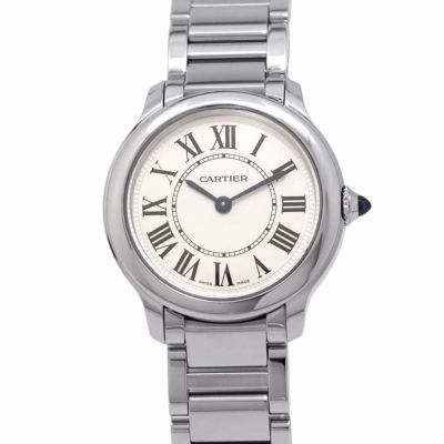 カルティエ ロンド マスト ドゥ カルティエ オンライン限定 Cartier 腕時計 レディース シルバー文字盤 安心保証
