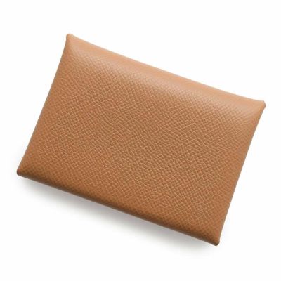 エルメス コインケース カルヴィ デュオ ゴールド/シルバー金具 エプソン W刻印 HERMES 財布