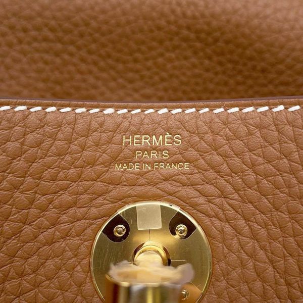 エルメス ハンドバッグ リンディ26 ゴールド/ゴールド金具 トリヨンクレマンス W刻印 2wayショルダー