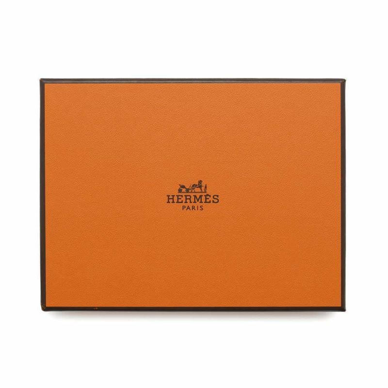 エルメス 二つ折り財布 ベアンコンパクト ブラック/シルバー金具 エプソン B刻印 黒