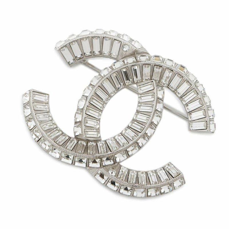 シャネル ブローチ ココマーク ラインストーン A23V A63085 CHANEL アクセサリー