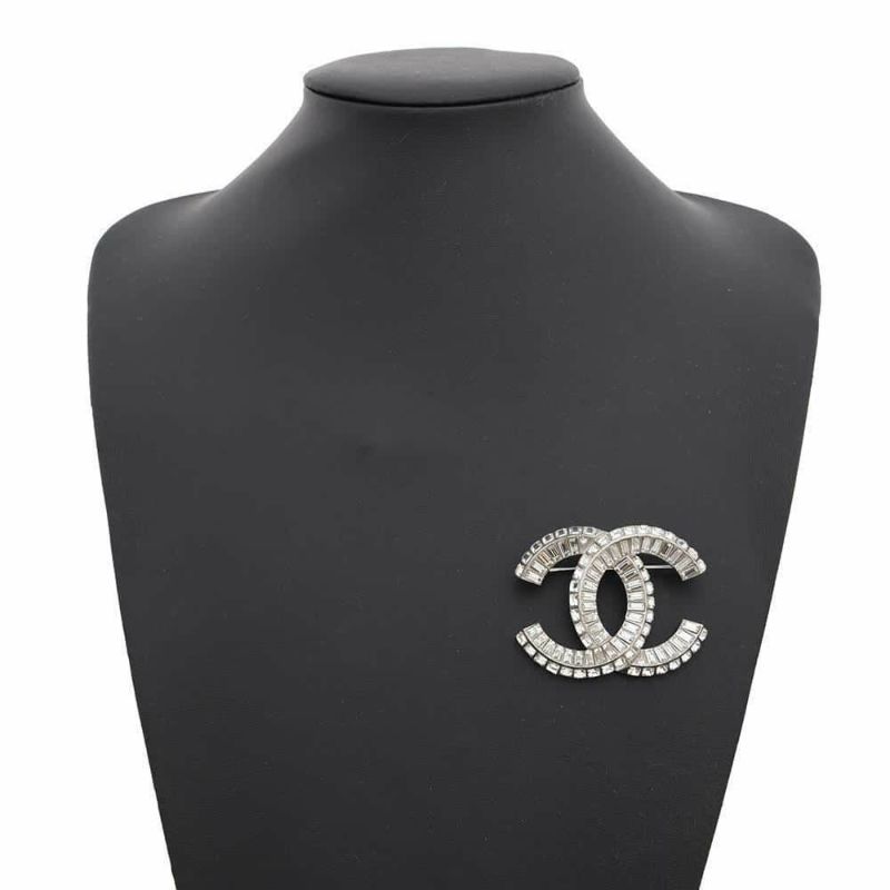 シャネル ブローチ ココマーク ラインストーン A23V A63085 CHANEL アクセサリー