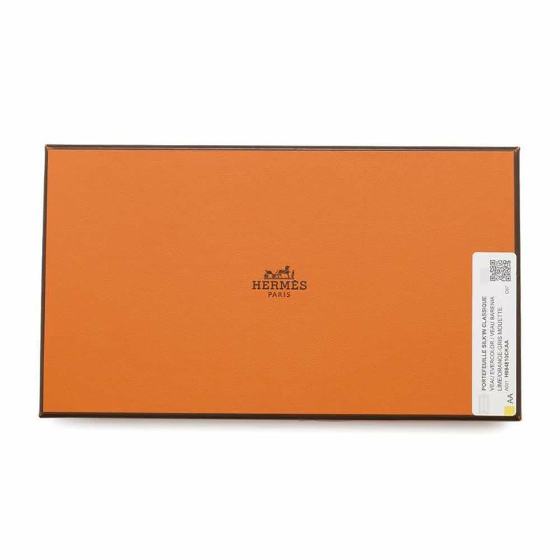 エルメス 長財布 アザップロング シルクイン ライム/シルバー金具 エバーカラー W刻印 HERMES 財布