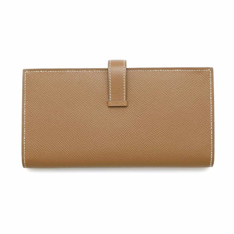 エルメス 長財布 ベアンスフレ ゴールド/ゴールド金具 エプソン B刻印 HERMES 財布
