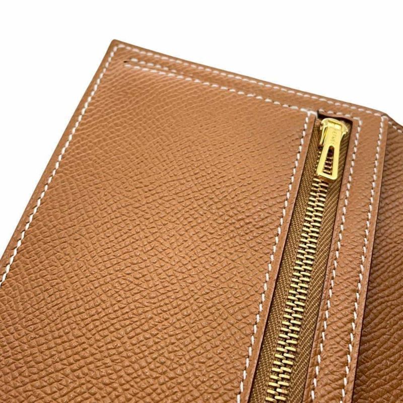 エルメス 長財布 ベアンスフレ ゴールド/ゴールド金具 エプソン B刻印 HERMES 財布