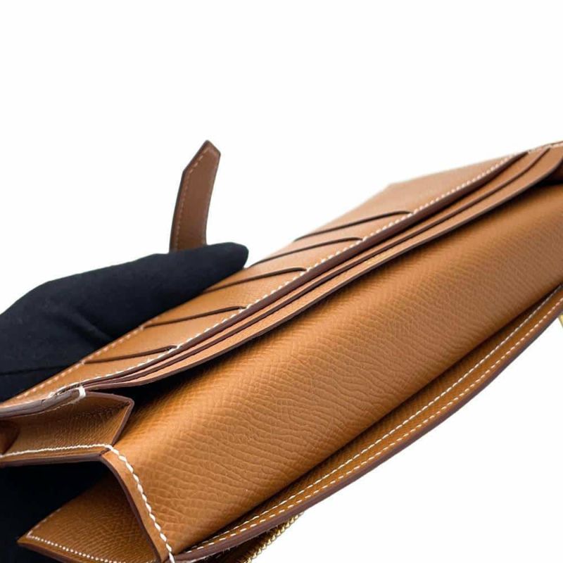 エルメス 長財布 ベアンスフレ ゴールド/ゴールド金具 エプソン B刻印 HERMES 財布