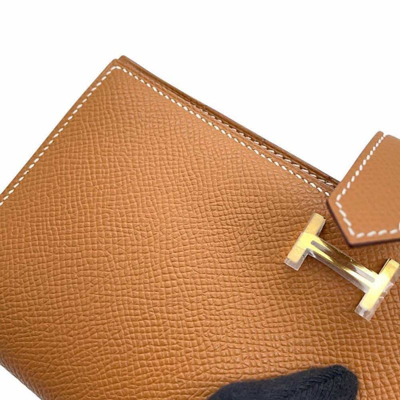エルメス 長財布 ベアンスフレ ゴールド/ゴールド金具 エプソン B刻印 HERMES 財布