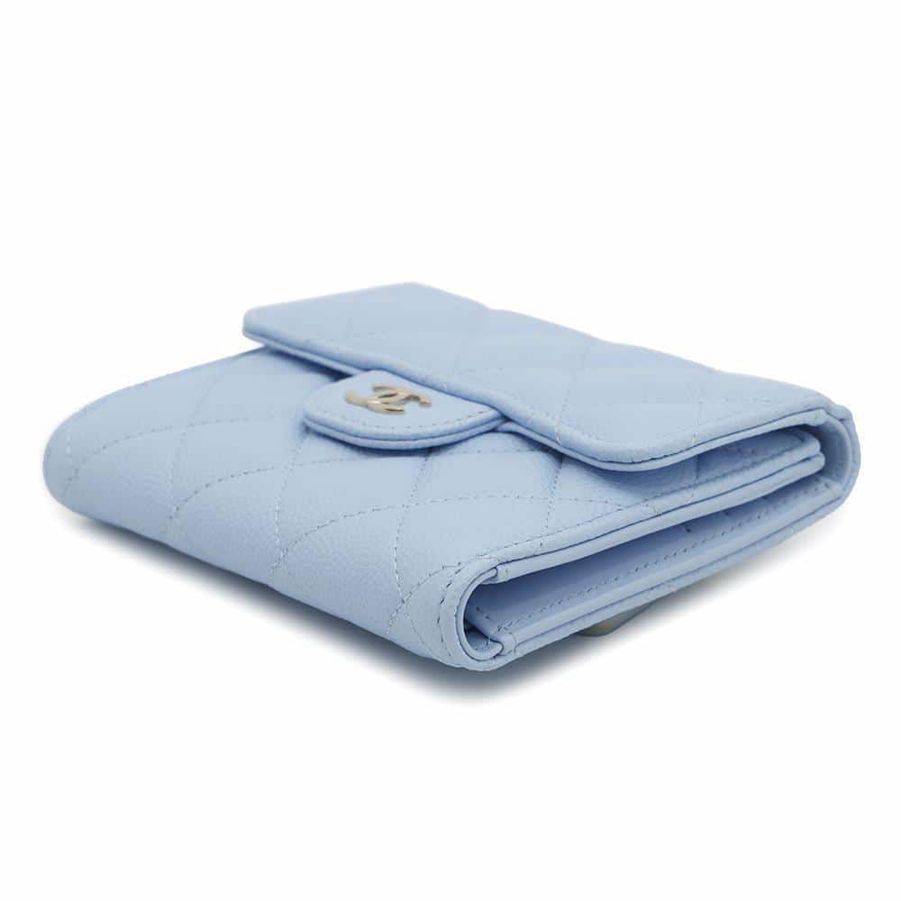 シャネル 三つ折り財布 クラシック スモール フラップ ウォレット ココマーク キャビアスキン AP0231 CHANEL