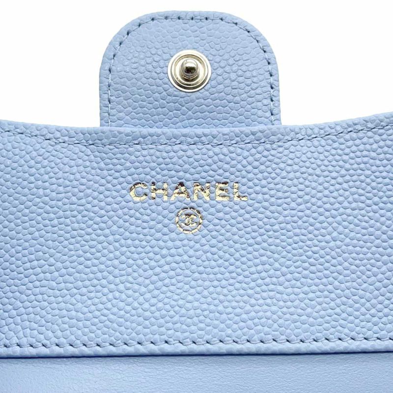 シャネル 三つ折り財布 クラシック スモール フラップ ウォレット ココマーク キャビアスキン AP0231 CHANEL