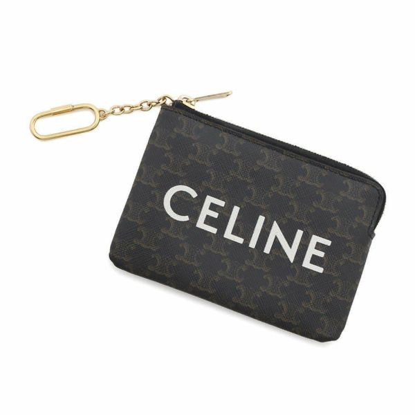 セリーヌ コインケース トリオンフ コイン&カードポーチ 10C662CA2 CELINE 小銭入れ 黒
