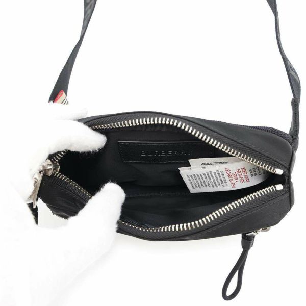 バーバリー ボディバッグ ロゴ ナイロン 8014519 BURBERRY バッグ 黒