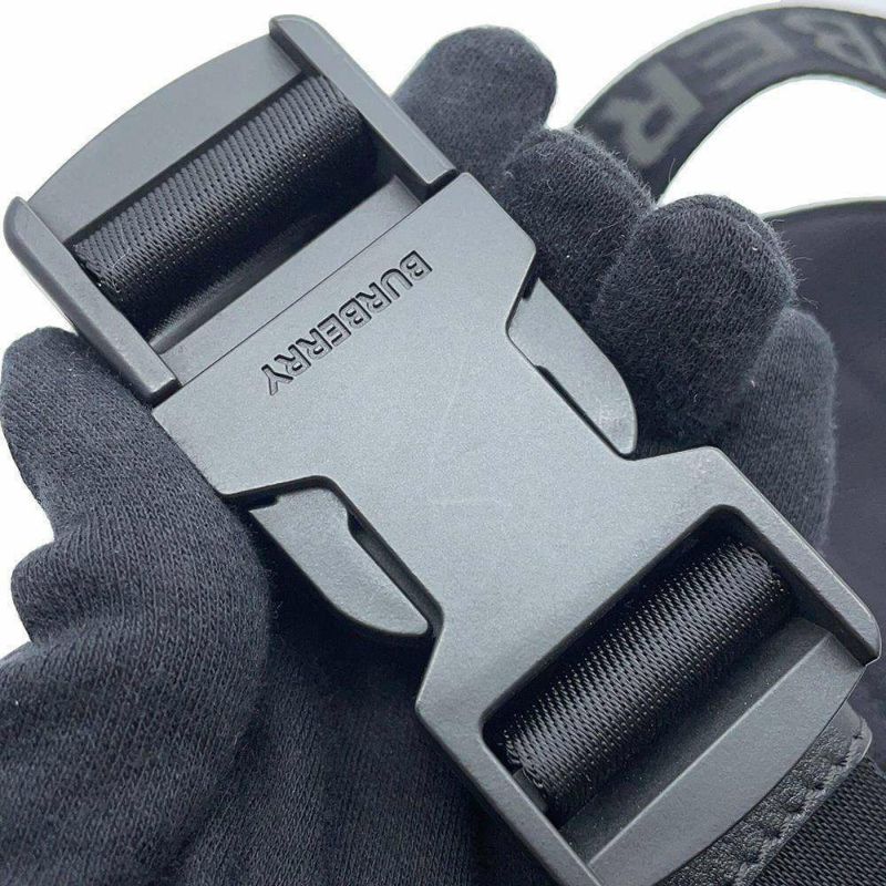 バーバリー ボディバッグ ロゴ ナイロン 8014519 BURBERRY バッグ 黒