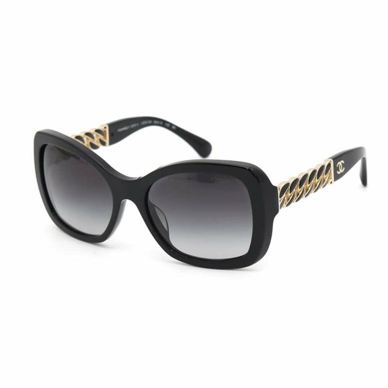 シャネル サングラス ココマーク チェーンモチーフ 5305-A CHANEL アイウェア 黒