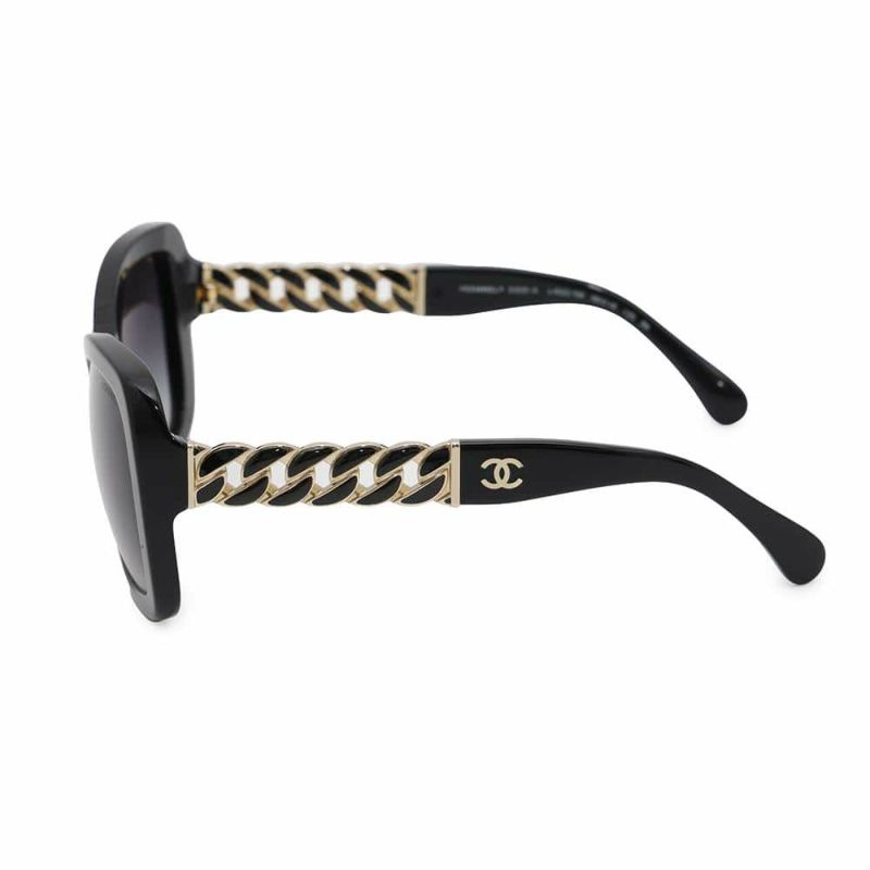 シャネル サングラス ココマーク チェーンモチーフ 5305-A CHANEL アイウェア 黒
