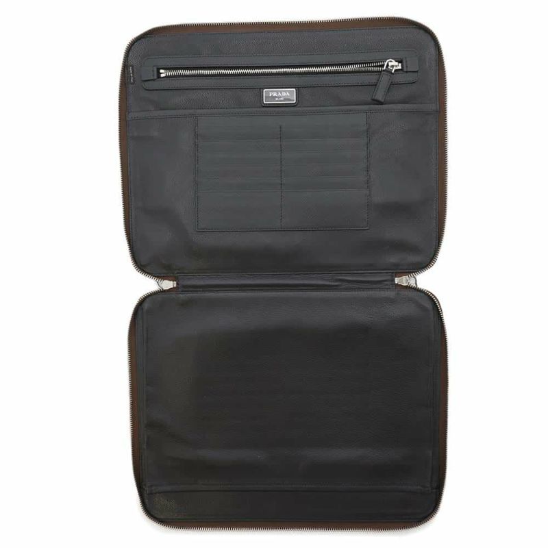 プラダ クラッチバッグ サフィアーノ ロゴ レザー 2VN001 PRADA バッグ セカンドバッグ ビジネス アウトレット品