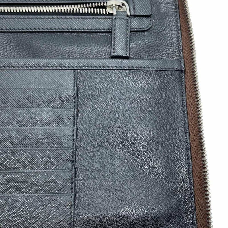 プラダ クラッチバッグ サフィアーノ ロゴ レザー 2VN001 PRADA バッグ セカンドバッグ ビジネス アウトレット品