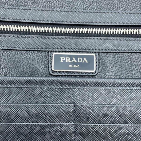 プラダ クラッチバッグ サフィアーノ ロゴ レザー 2VN001 PRADA バッグ セカンドバッグ ビジネス アウトレット品