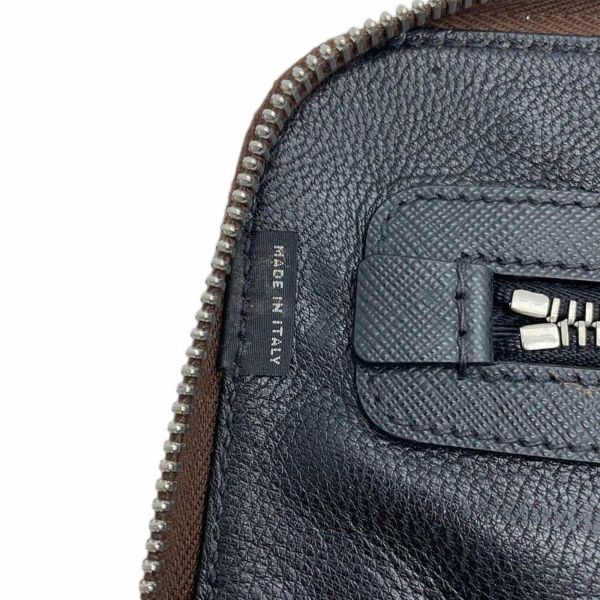 プラダ クラッチバッグ サフィアーノ ロゴ レザー 2VN001 PRADA バッグ セカンドバッグ ビジネス アウトレット品