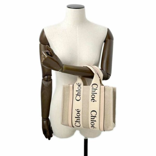 クロエ ハンドバッグ ウッディ トート スモール キャンバス CHC22AS397I266J5 Chloe 2wayショルダーバッグ