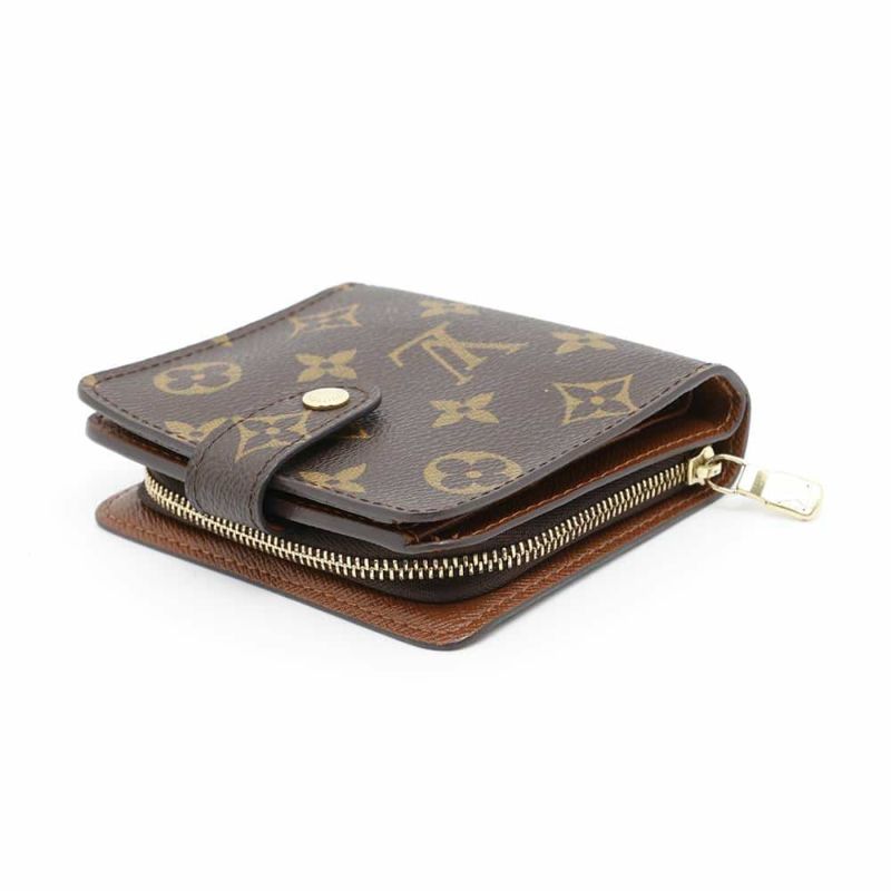 ルイヴィトン 二つ折り財布 モノグラム コンパクトジップ 旧型 M61667 LOUIS VUITTON ヴィトン 二つ折り財布