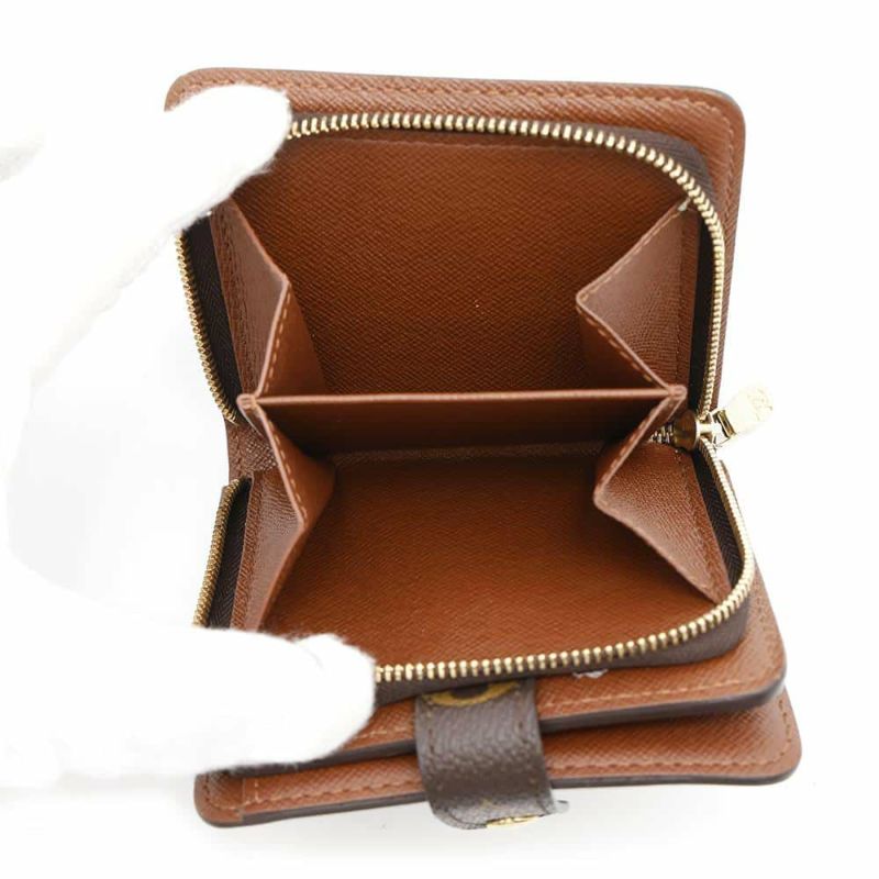 ルイヴィトン 二つ折り財布 モノグラム コンパクトジップ 旧型 M61667 LOUIS VUITTON ヴィトン 二つ折り財布