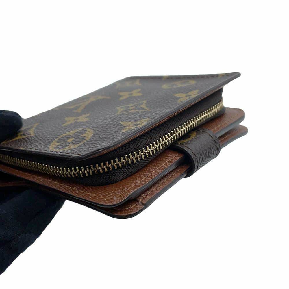 ルイヴィトン 二つ折り財布 モノグラム コンパクトジップ 旧型 M61667 LOUIS VUITTON ヴィトン 二つ折り財布