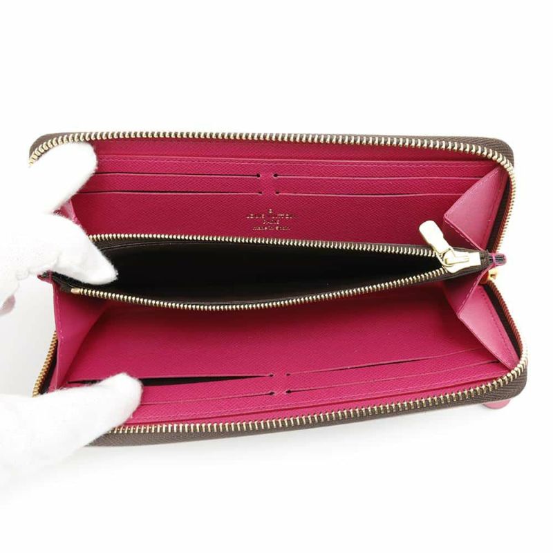 ルイヴィトン 長財布 モノグラム ポルトフォイユ・クレマンス M64201 LOUIS VUITTON ヴィトン 財布 フラワーチャーム付き