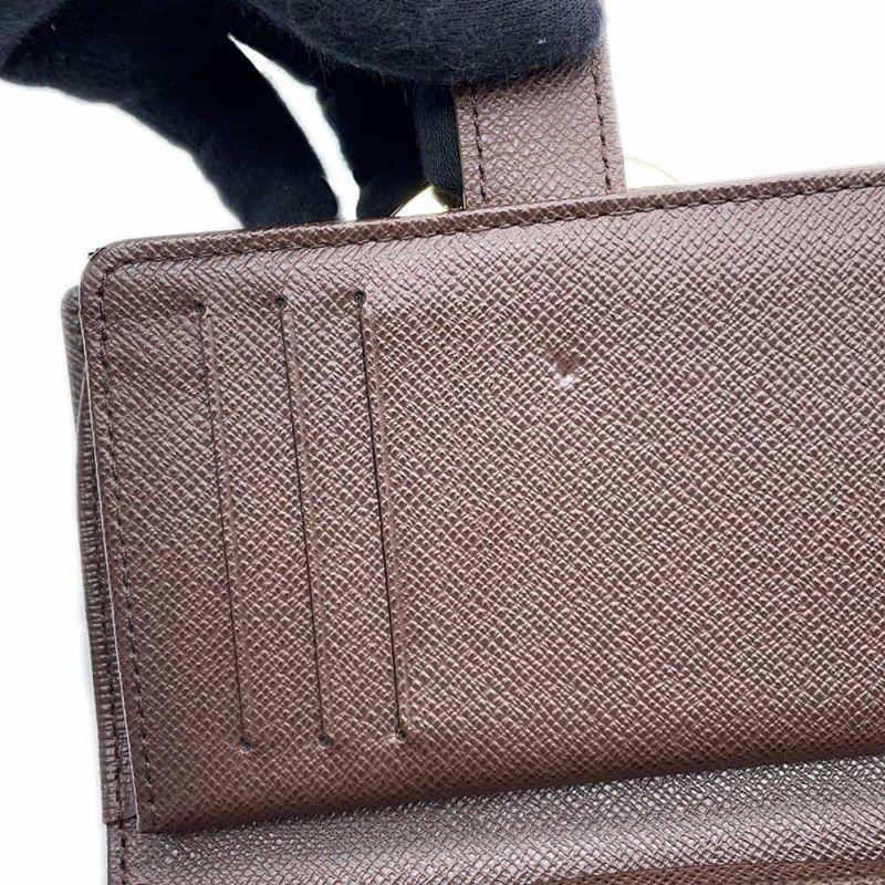 ルイヴィトン 二つ折り財布 ダミエ・エベヌ ポルトフォイユ・ヴィエノワ N61674 LOUIS VUITTON