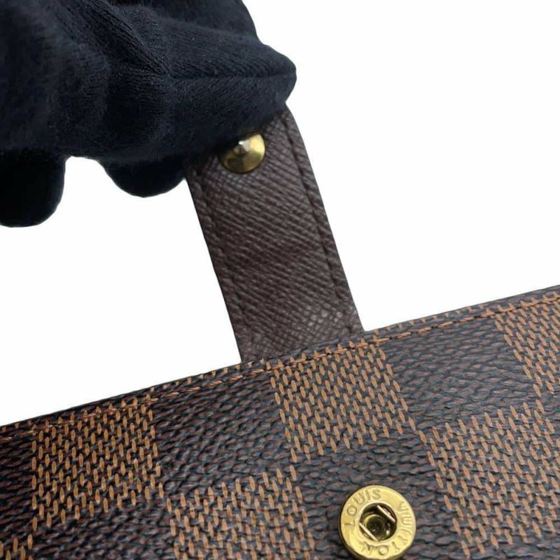 ルイヴィトン 二つ折り財布 ダミエ・エベヌ ポルトフォイユ・ヴィエノワ N61674 LOUIS VUITTON